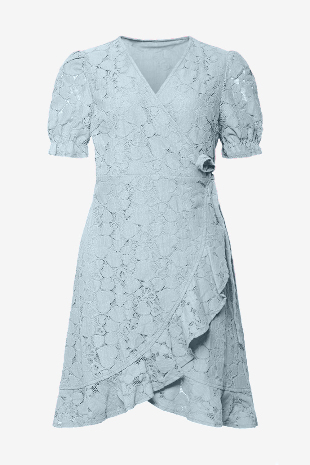 Macenna Wrap Dress Light Blue Noellafashion.dk