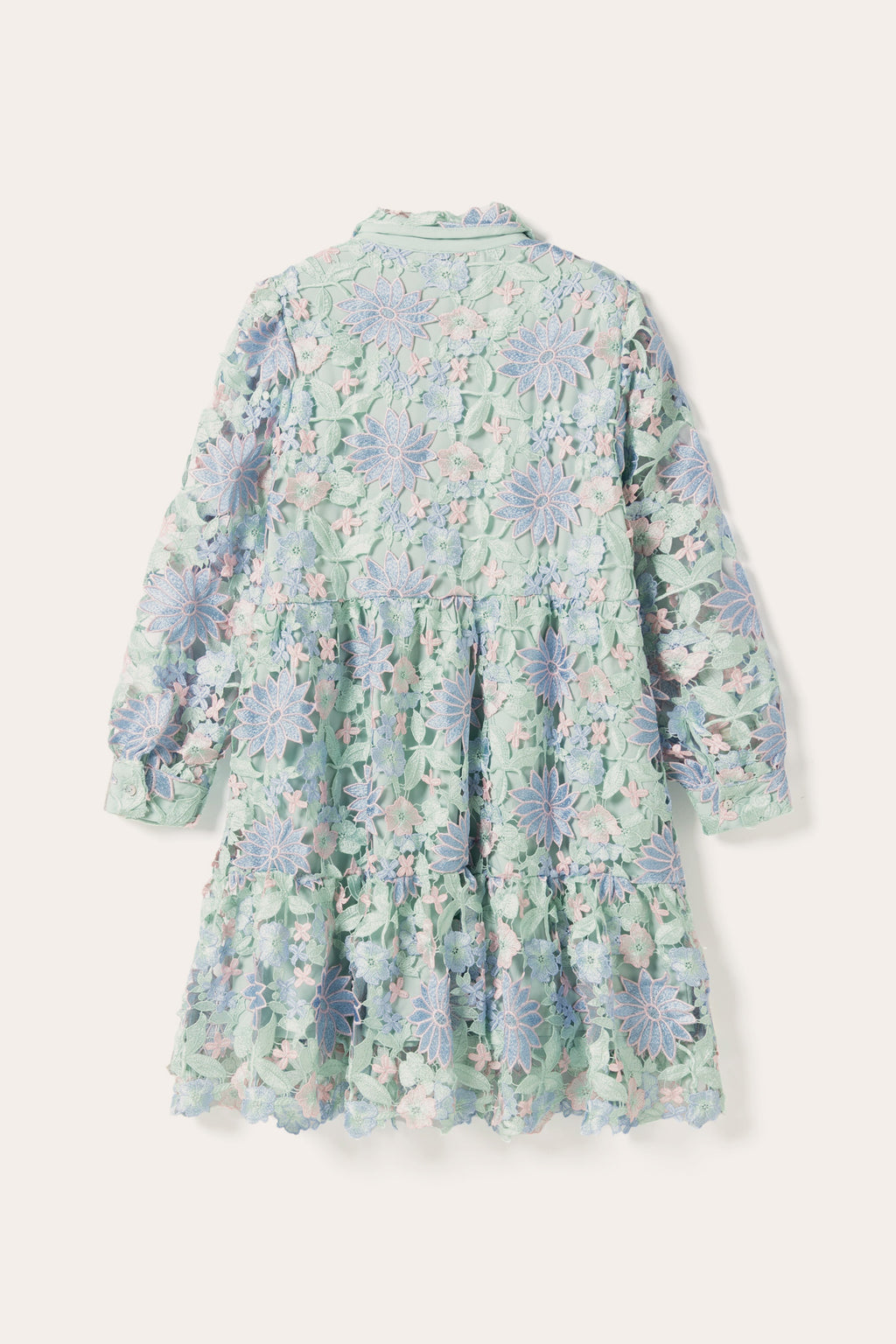 Star LS Dress Blue Mix