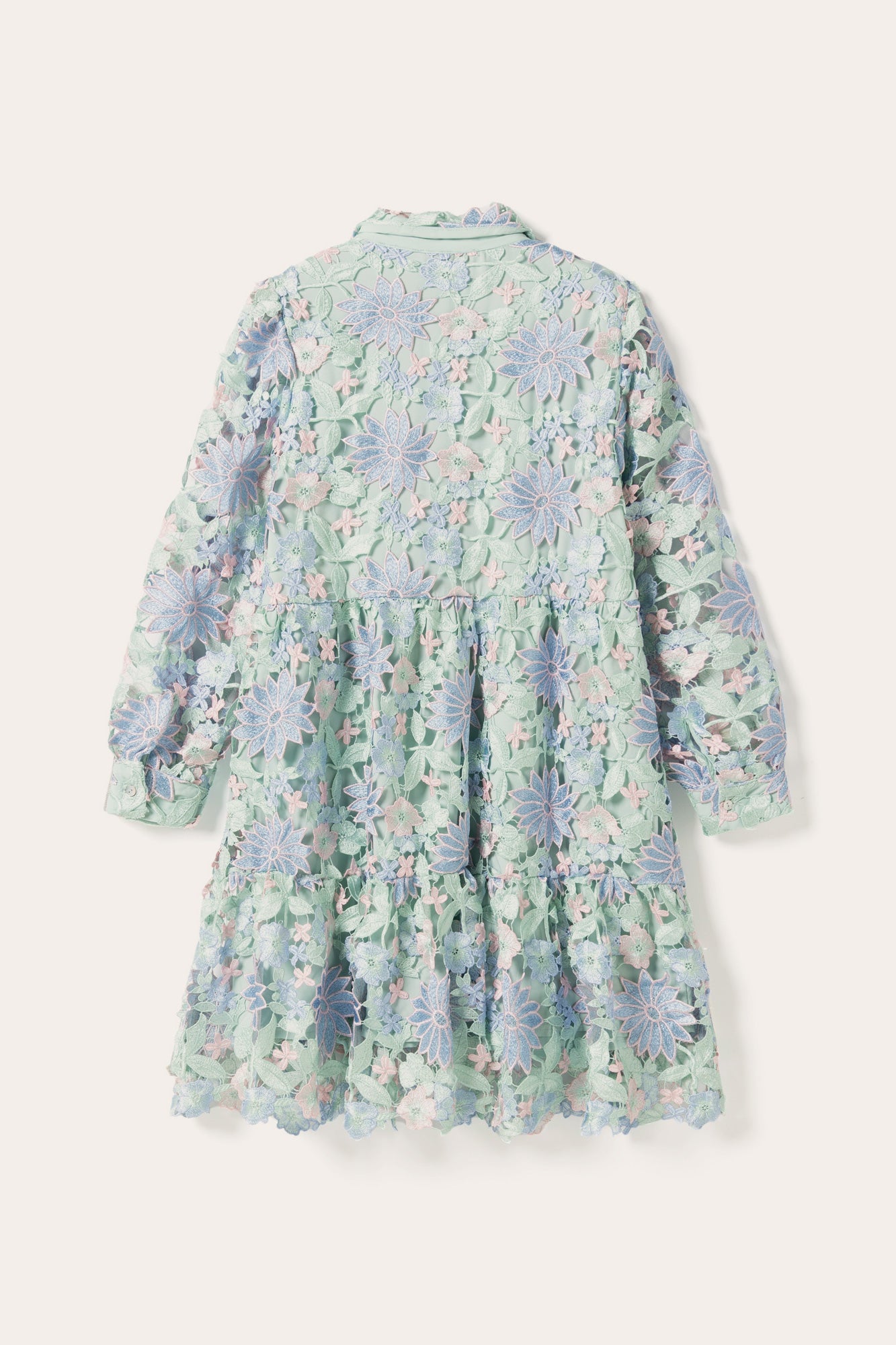 Star LS Dress Blue Mix