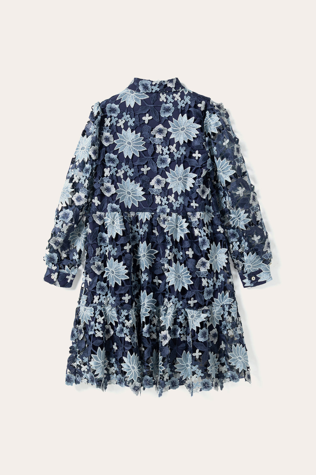 Star LS Dress Dark Blue Mix