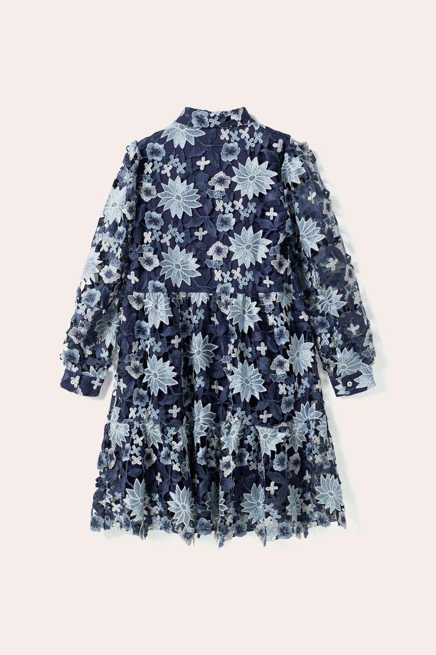 Star LS Dress Dark Blue Mix