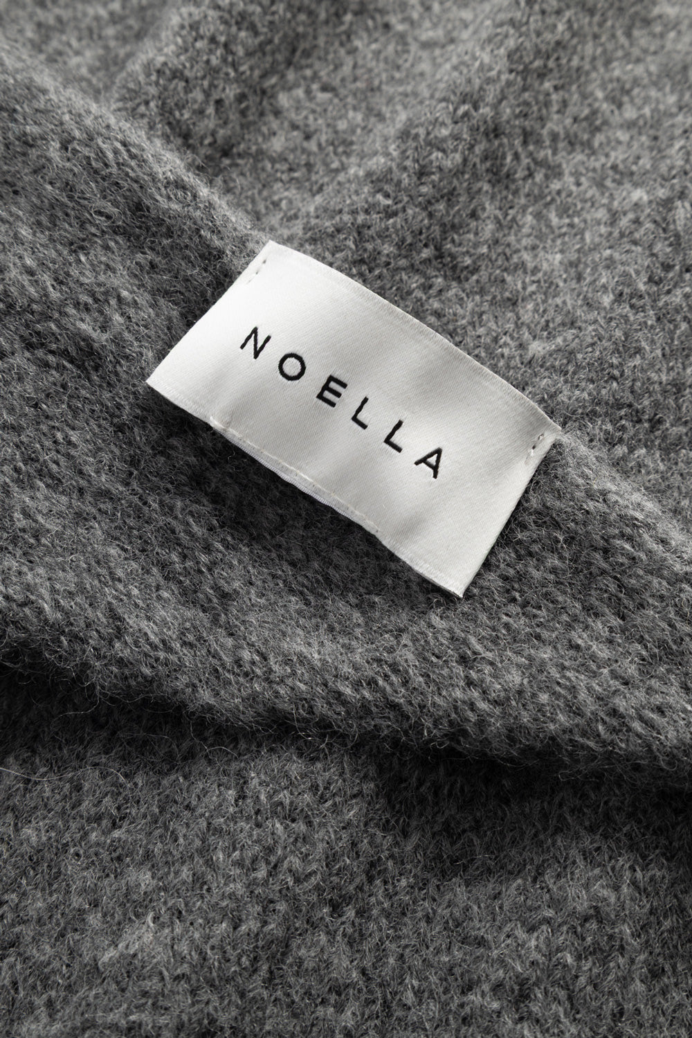 N-Loena Knit Scarf Dark Grey Melange
