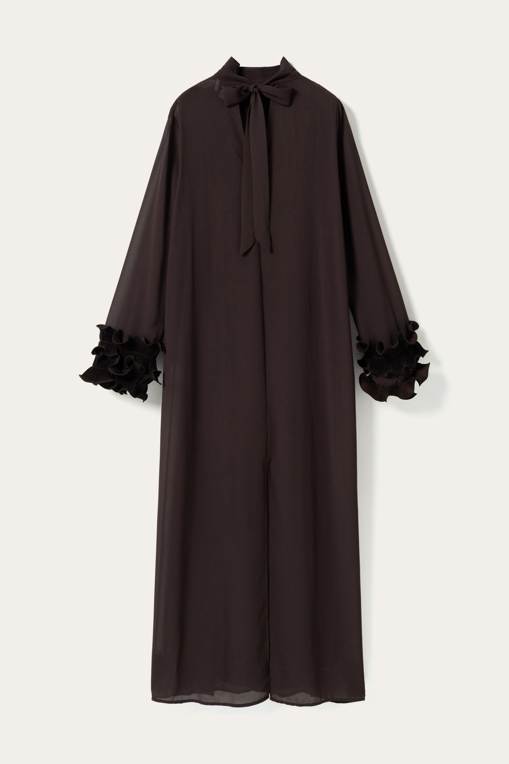 N-Latania Long Dress Chocolate