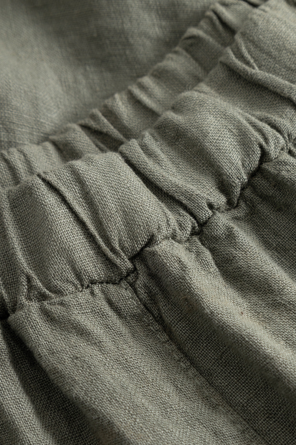 Layne Linen Shorts Green Leaf