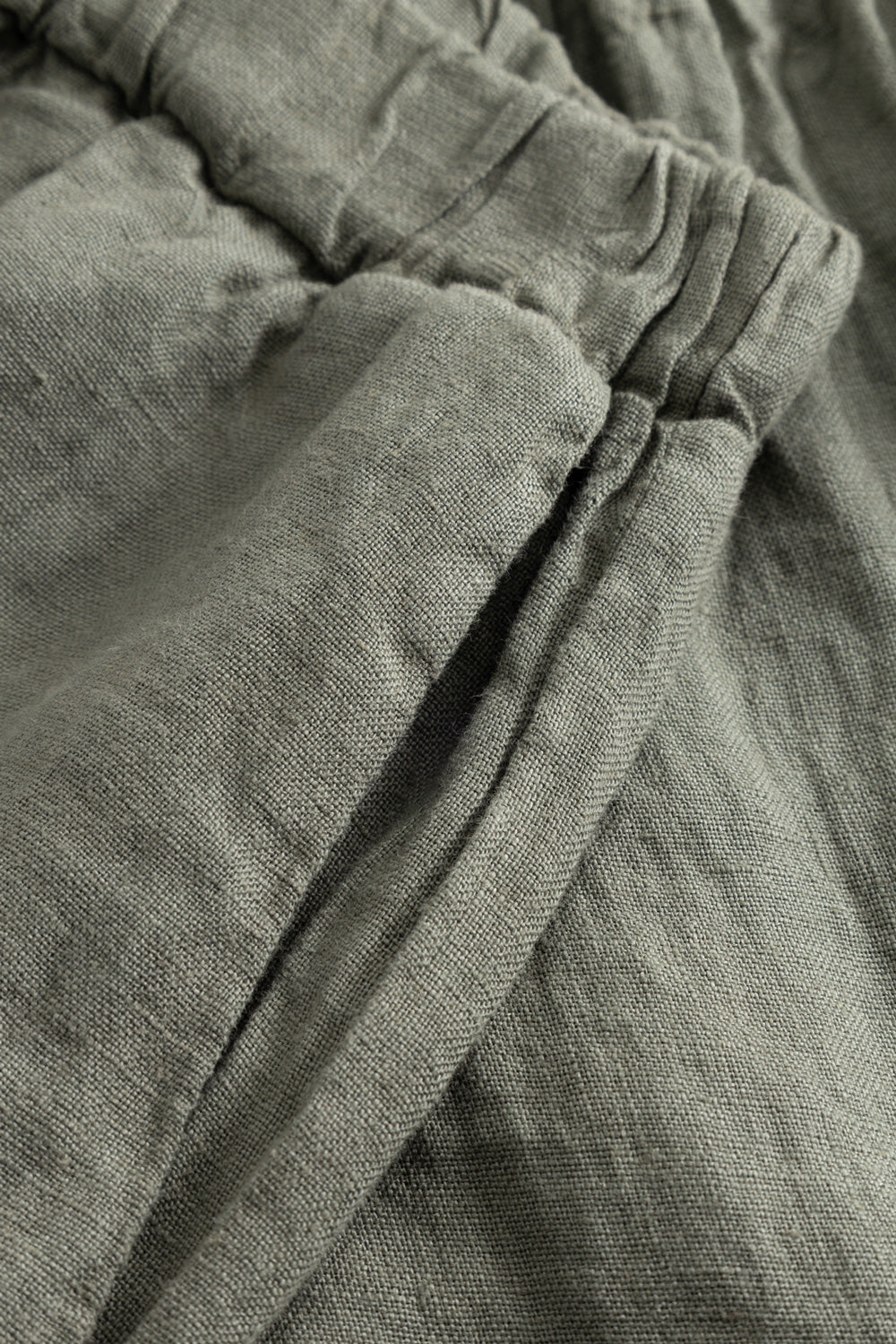 Layne Linen Shorts Green Leaf