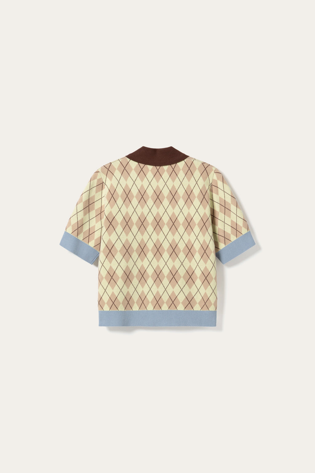 N-Makayla SS Knit Diya Yellow Check