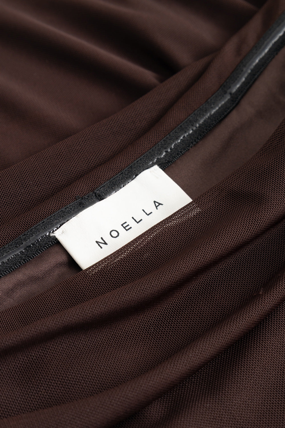 N-Melani LS Dress Dark Chocolate
