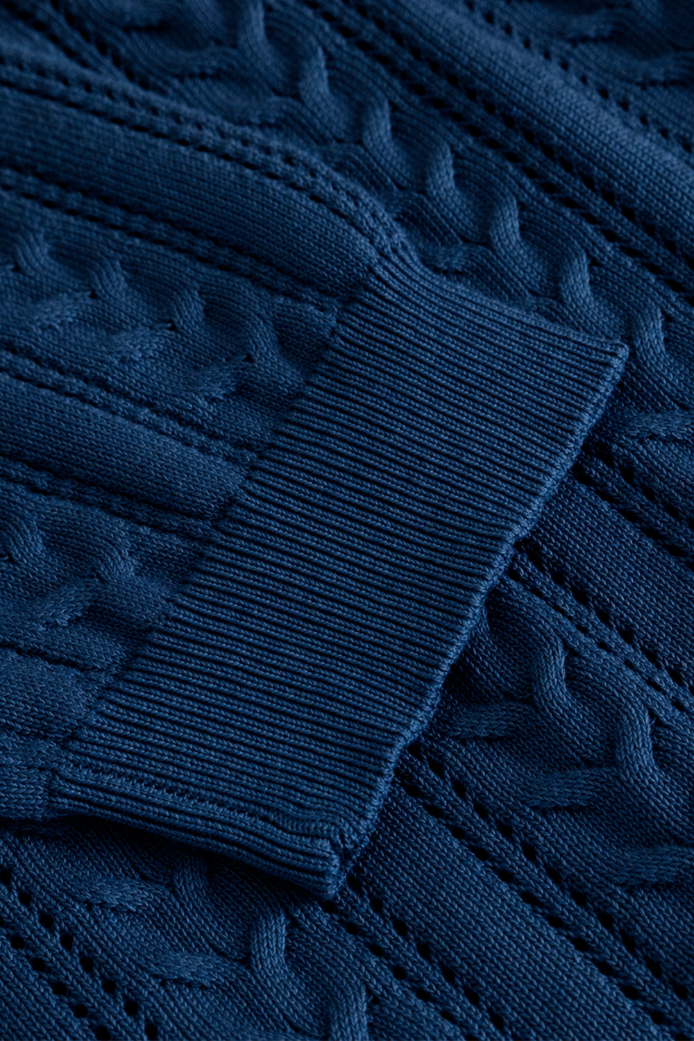 N-Mecca LS Knit Polo Navy