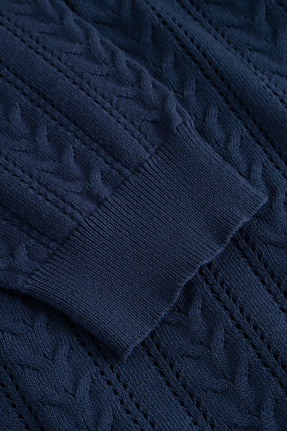N-Mecca LS Knit Polo Navy