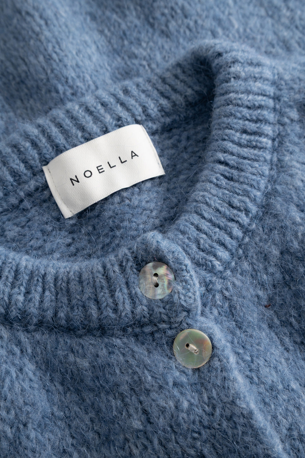 N-Kae Knit Cardigan Jeans Melange