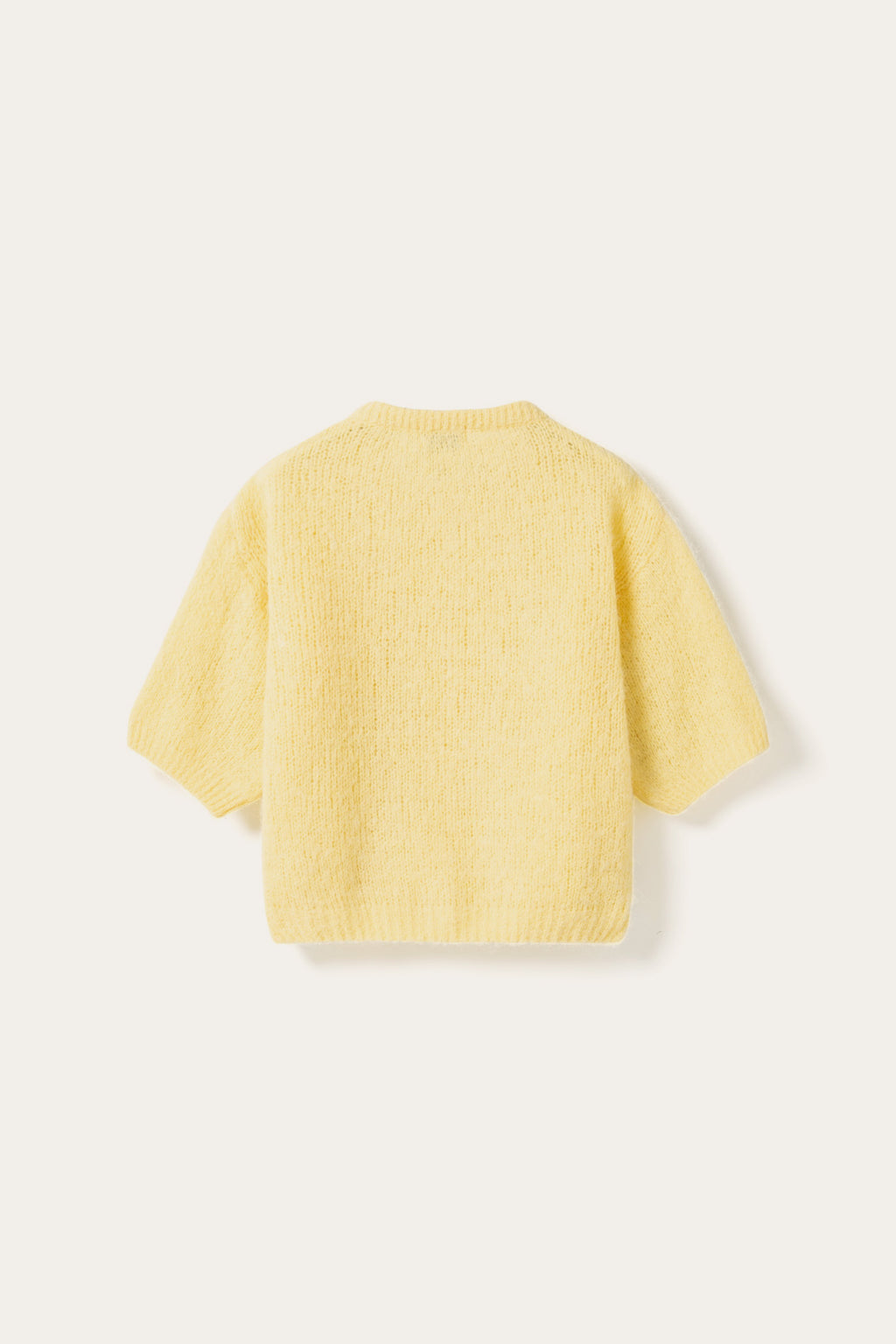 N-Kae SS Knit Cardigan Butter Yellow