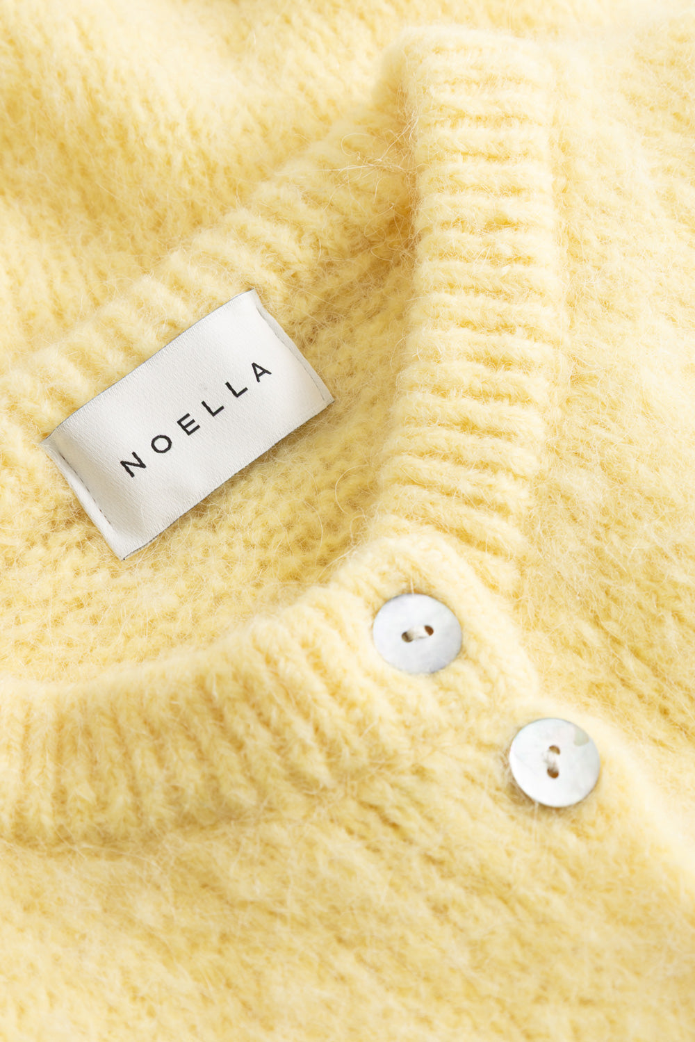 N-Kae SS Knit Cardigan Butter Yellow