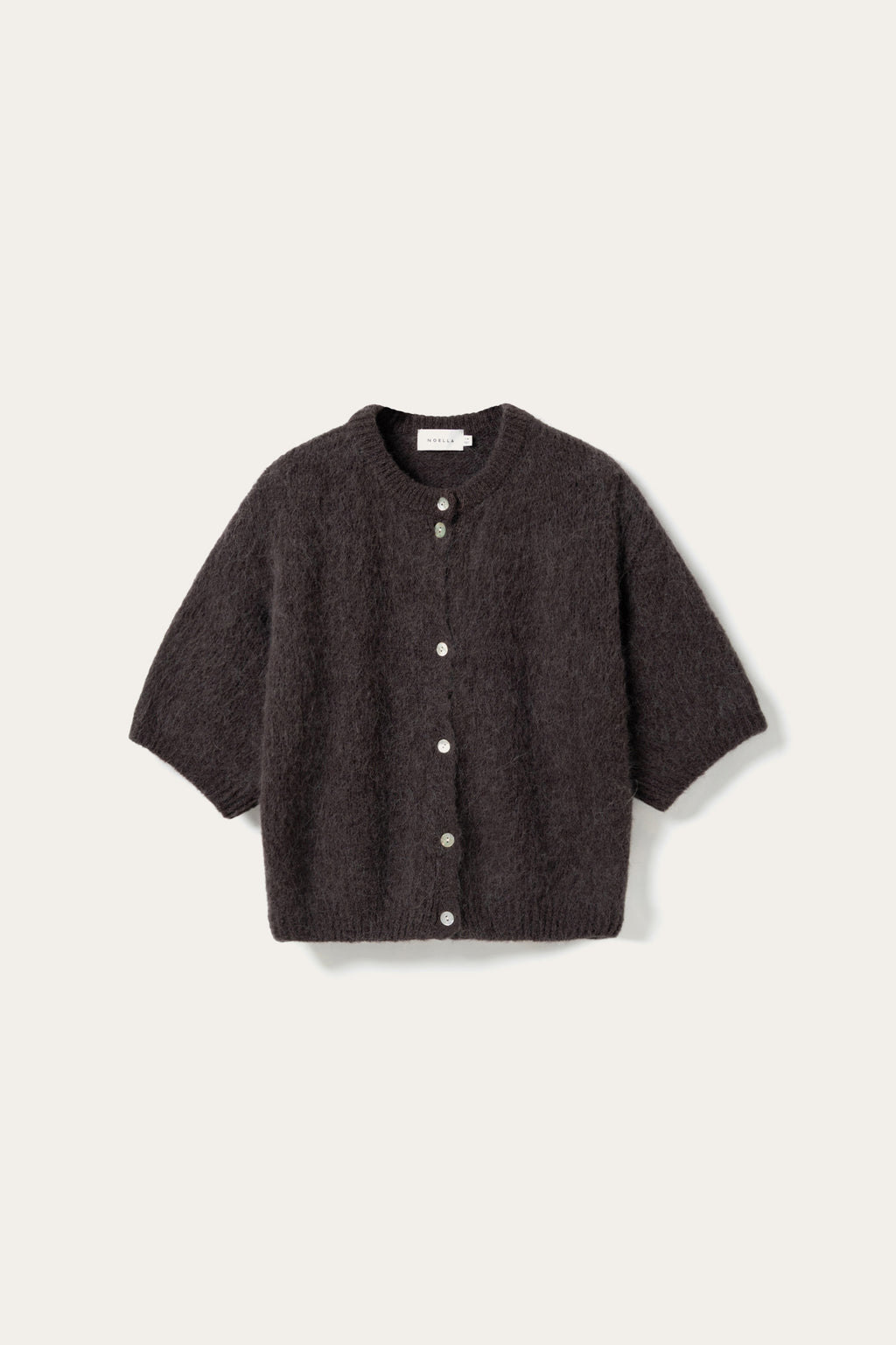 N-Kae SS Knit Cardigan Chocolate