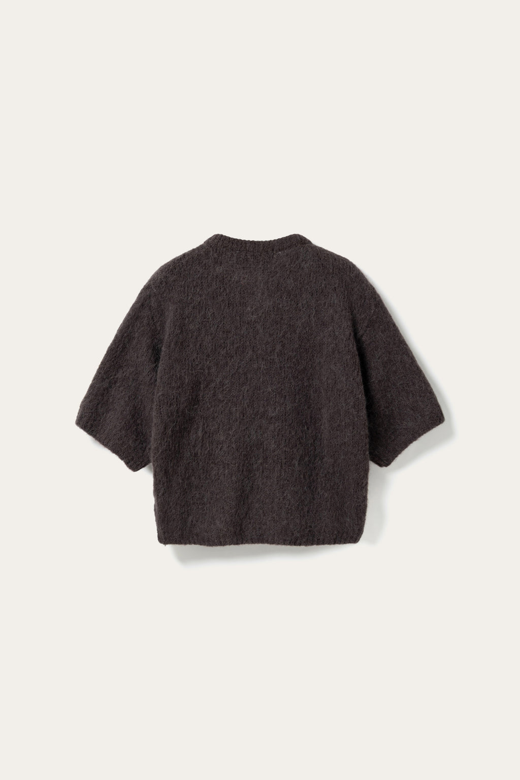 N-Kae SS Knit Cardigan Chocolate