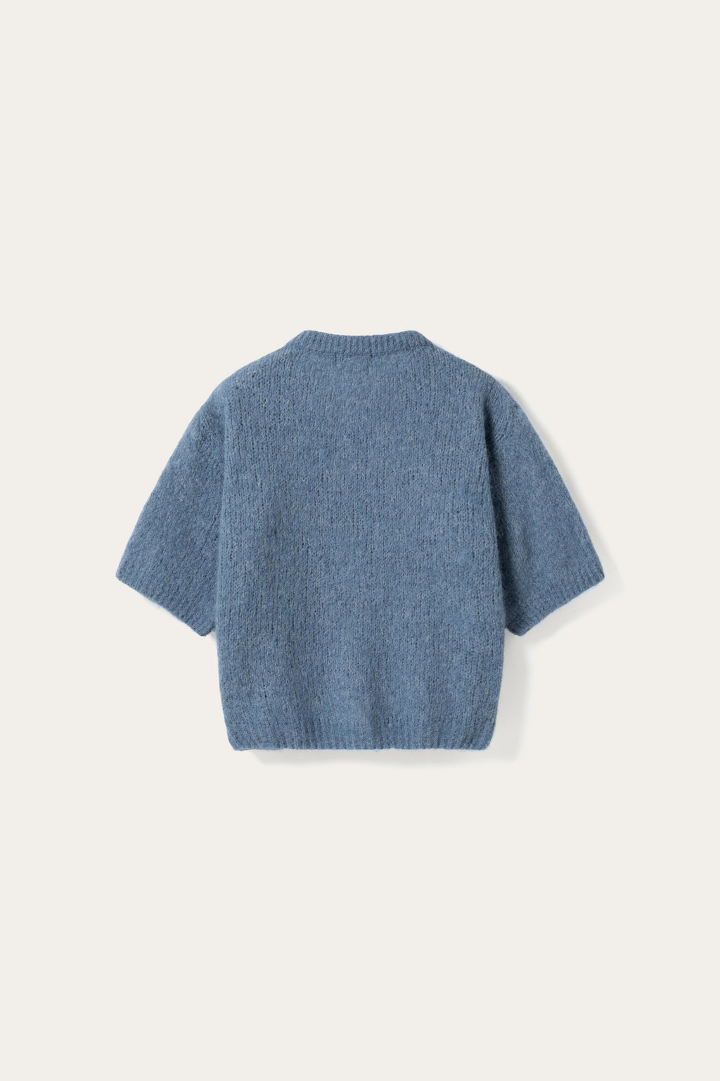 N-Kae SS Knit Cardigan Jeans Melange