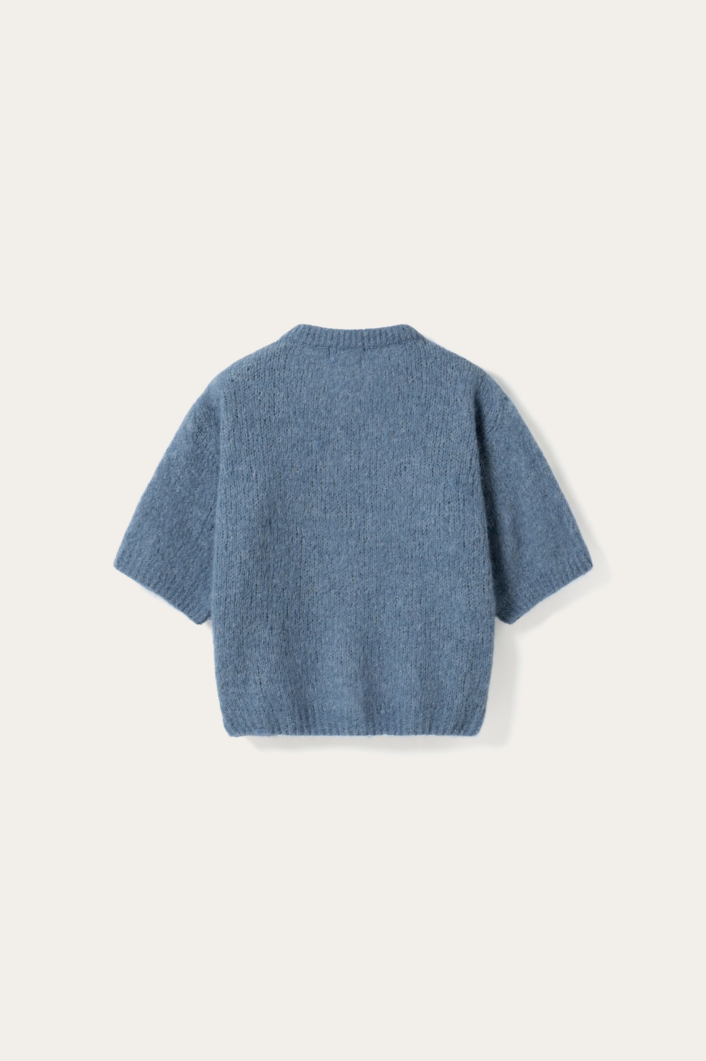 N-Kae SS Knit Cardigan Jeans Melange