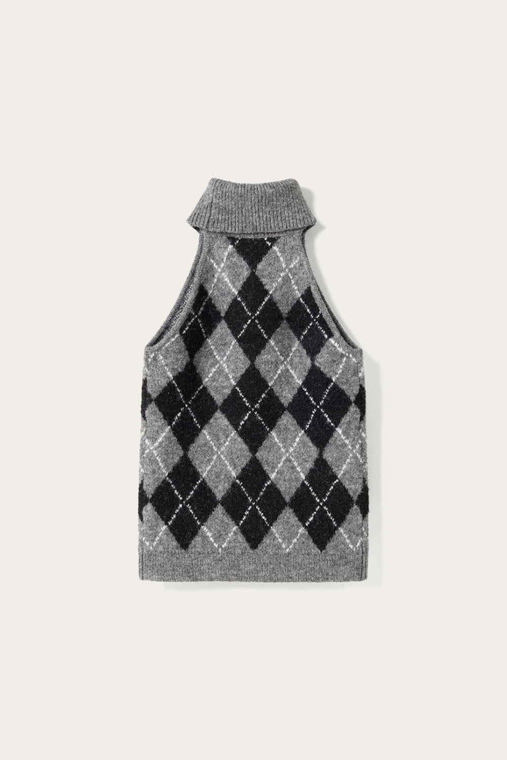 N-Lajoianna Knit Top Black Grey Mix