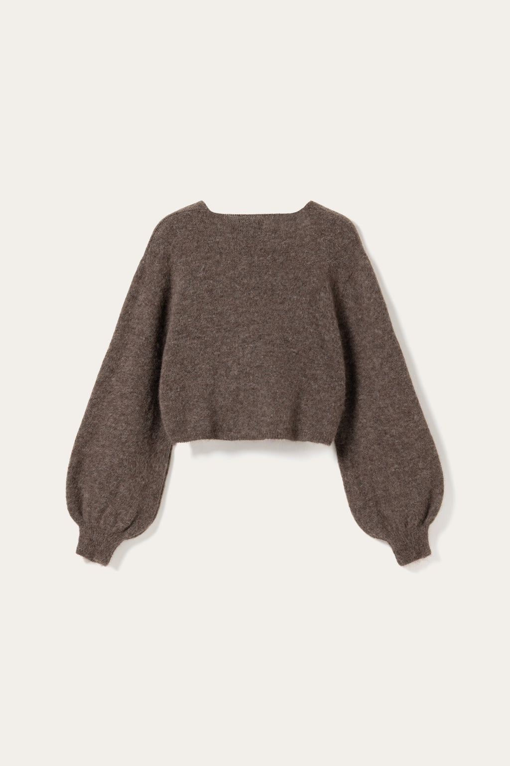 N-Maelee Knit Cardigan Timber Brown Melange