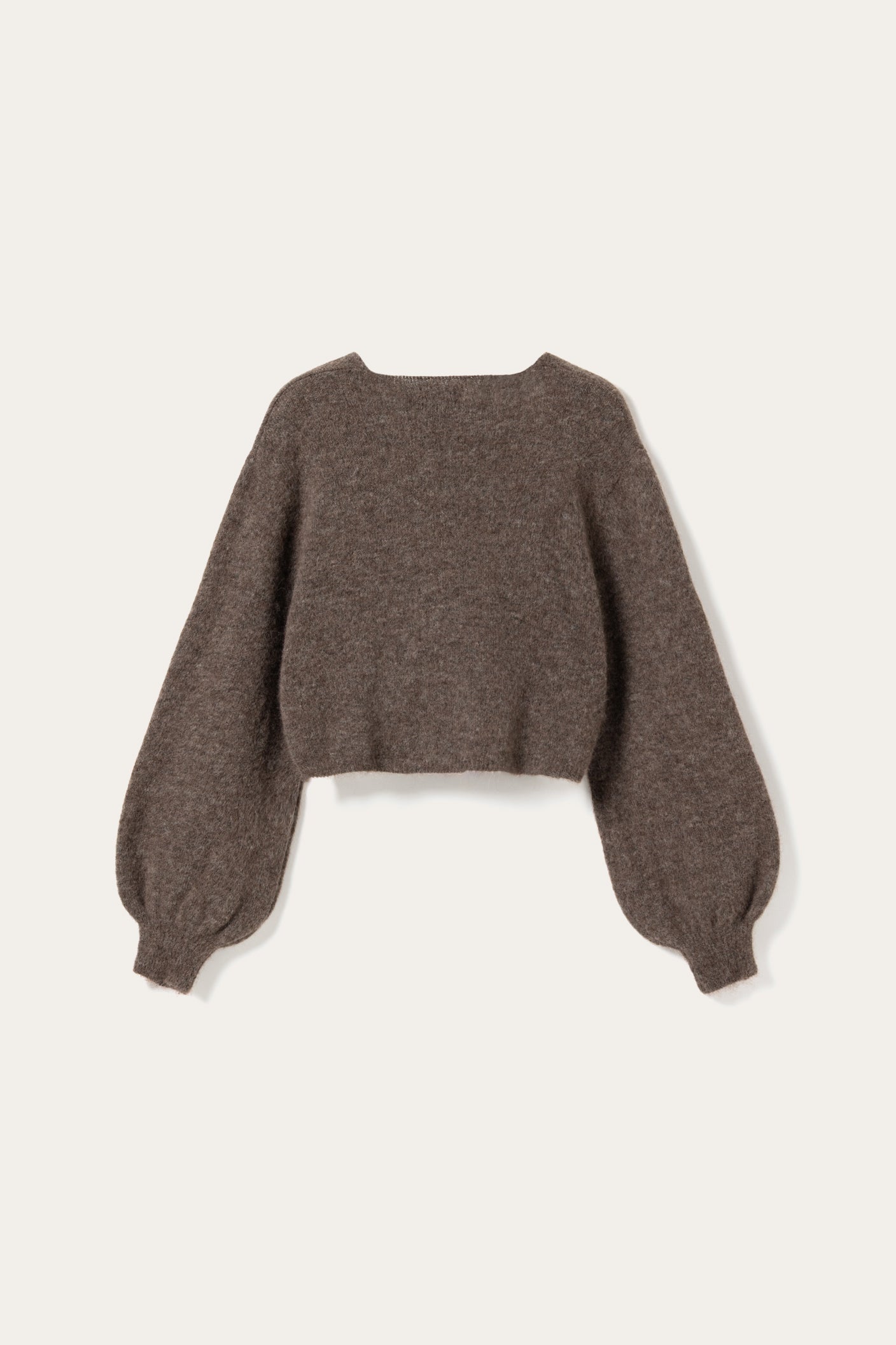 N-Maelee Knit Cardigan Timber Brown Melange