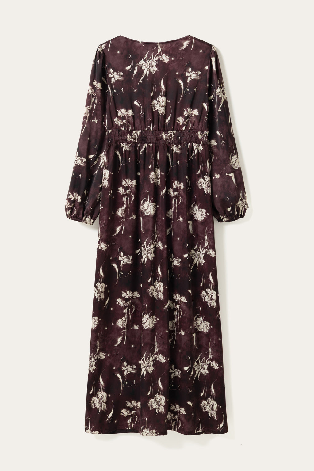 N-Lilith Maxi Dress Dovie Burgundy Print