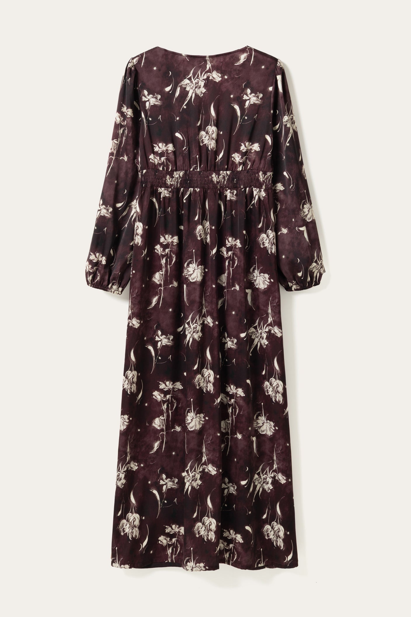 N-Lilith Maxi Dress Dovie Burgundy Print