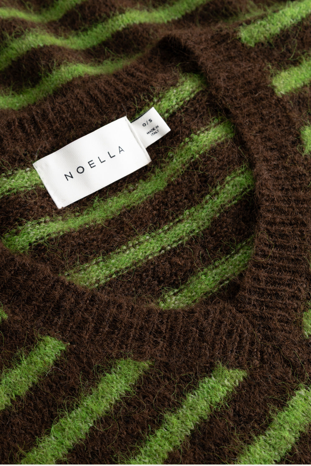 N-Mafaldane Knit Brown Green Stripe