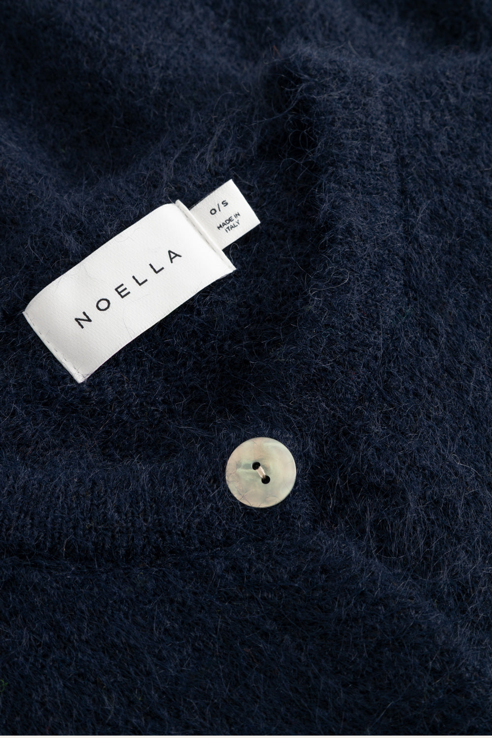 N-Mertice Knit Cardigan Navy