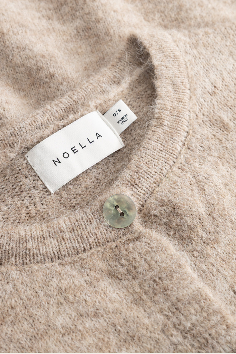 N-Mertice Knit Cardigan Sand