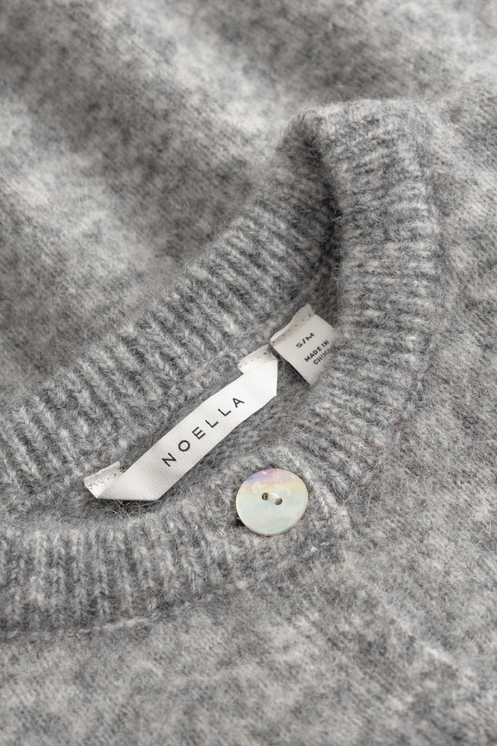 N-Mansa Knit Cardigan Medium Grey Mel.