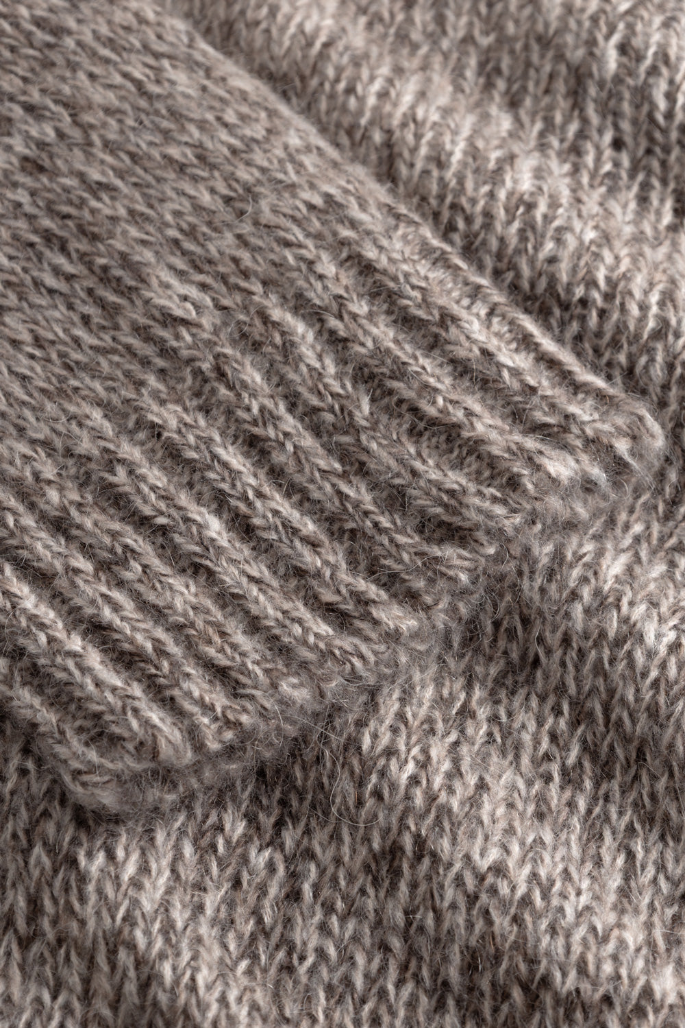 N-Maile Knit Cardigan Grey Beige Mix