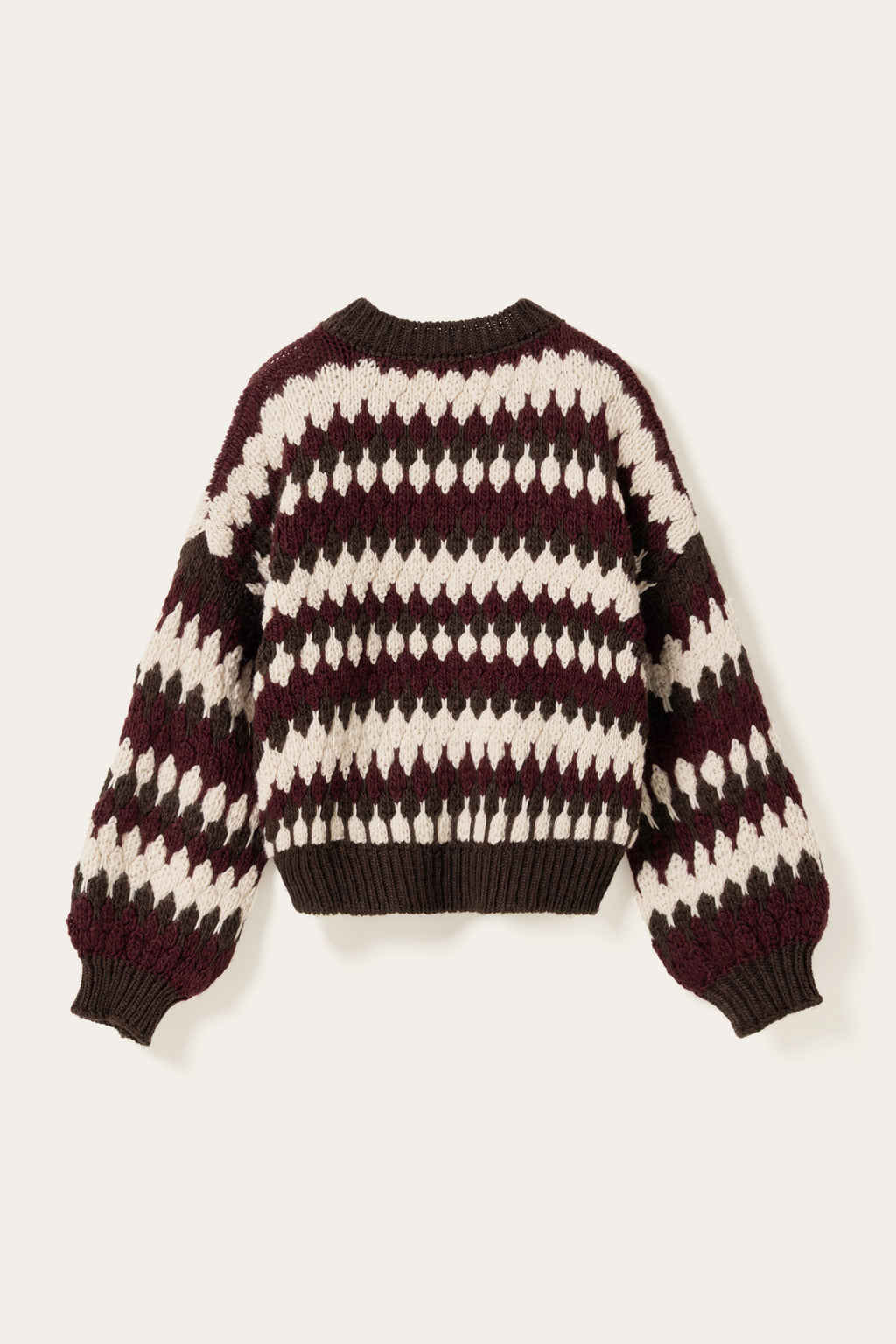 N-Laia Knit Deveen Burgundy Mix