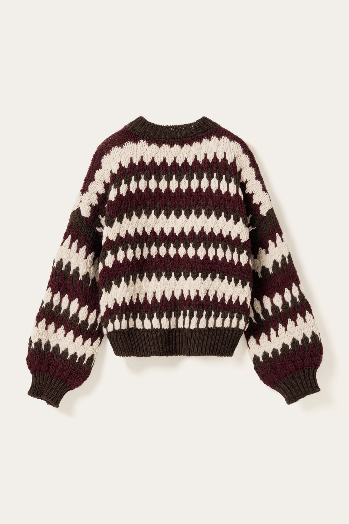 N-Laia Knit Deveen Burgundy Mix