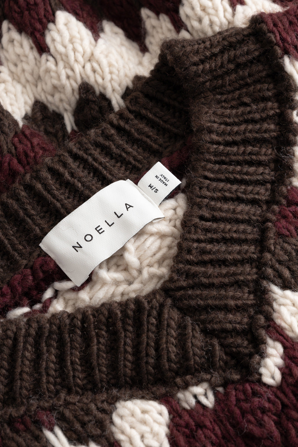 N-Laia Knit Deveen Burgundy Mix