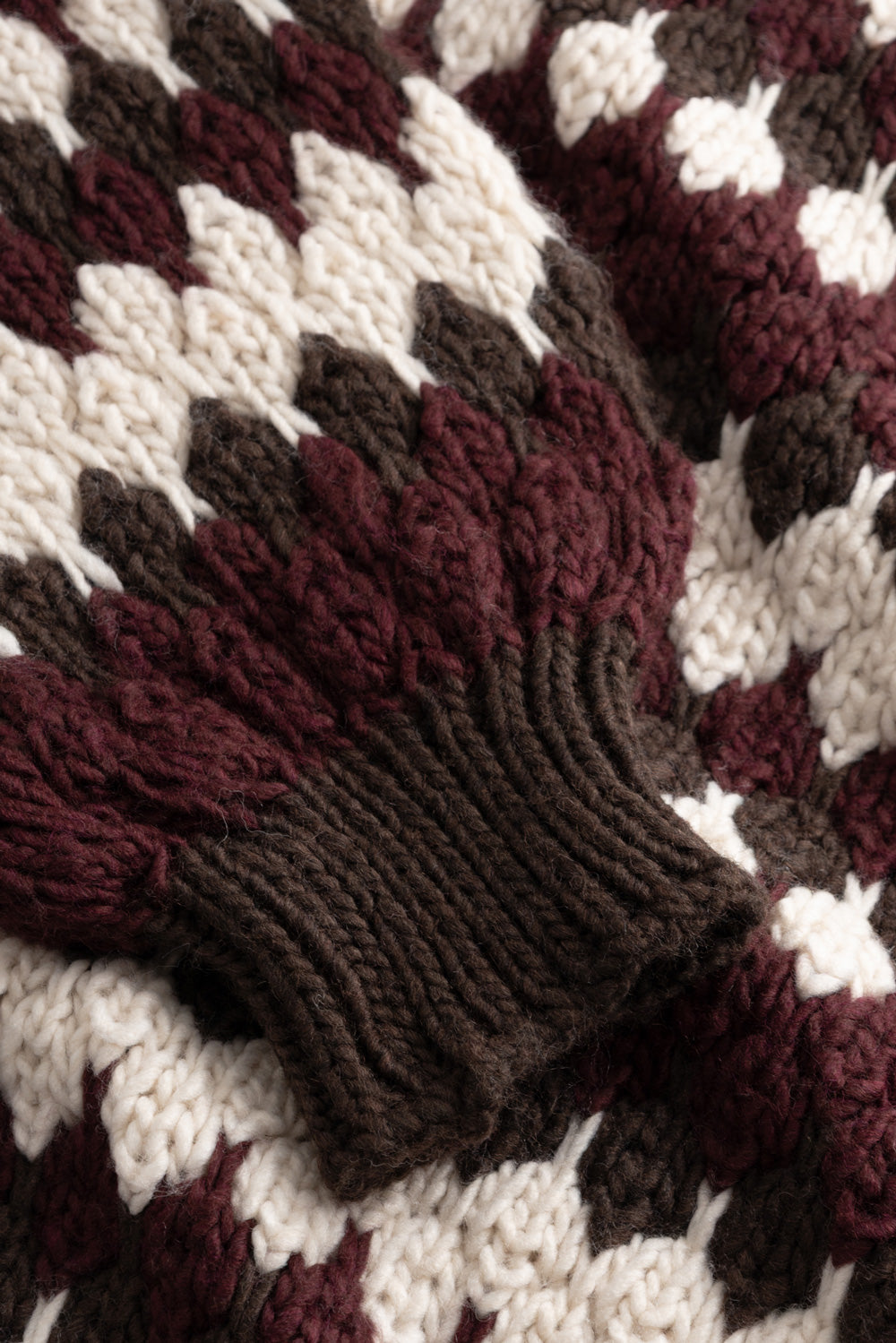 N-Laia Knit Deveen Burgundy Mix