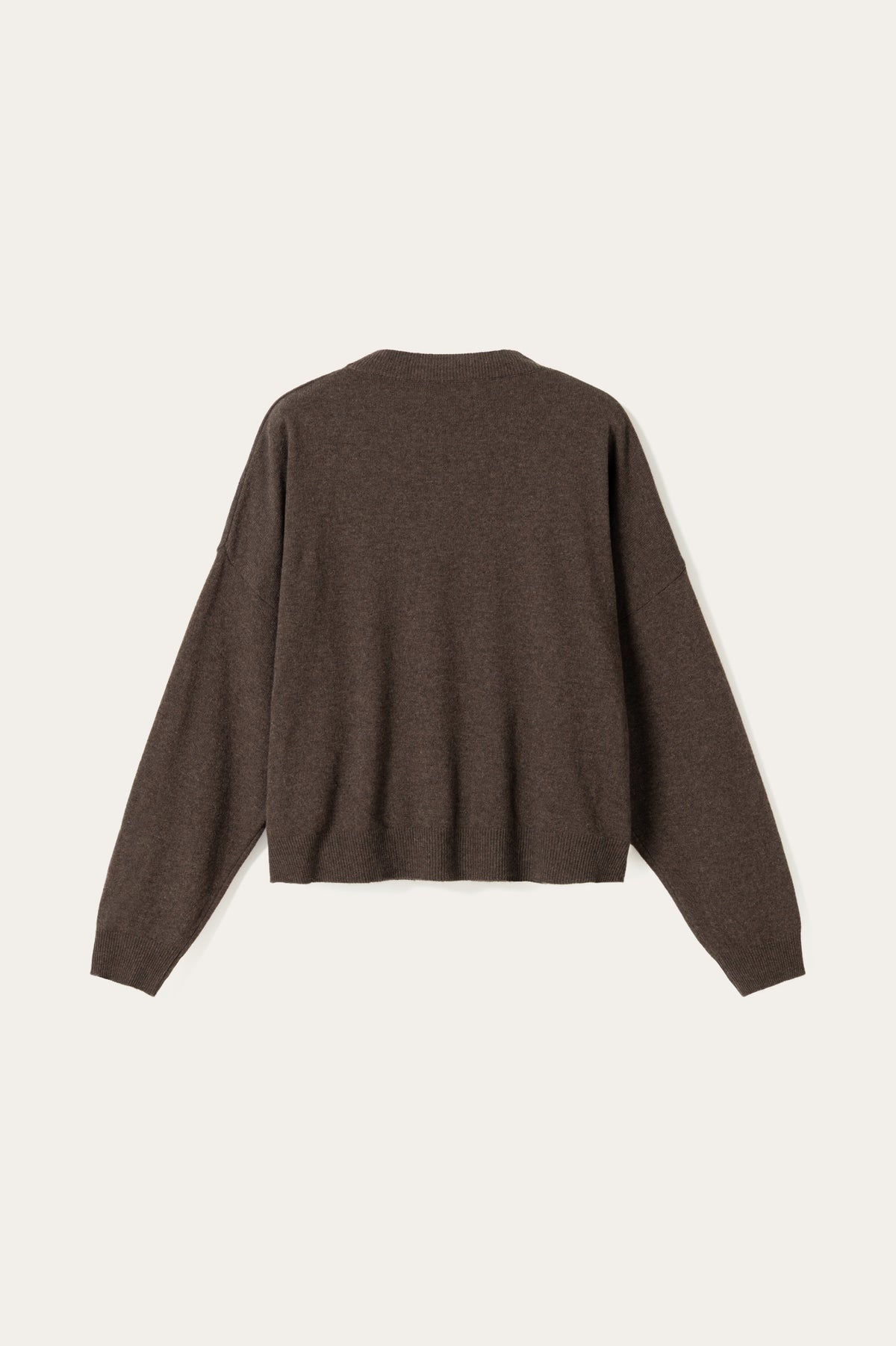 N-Marly Knit Brown Melange