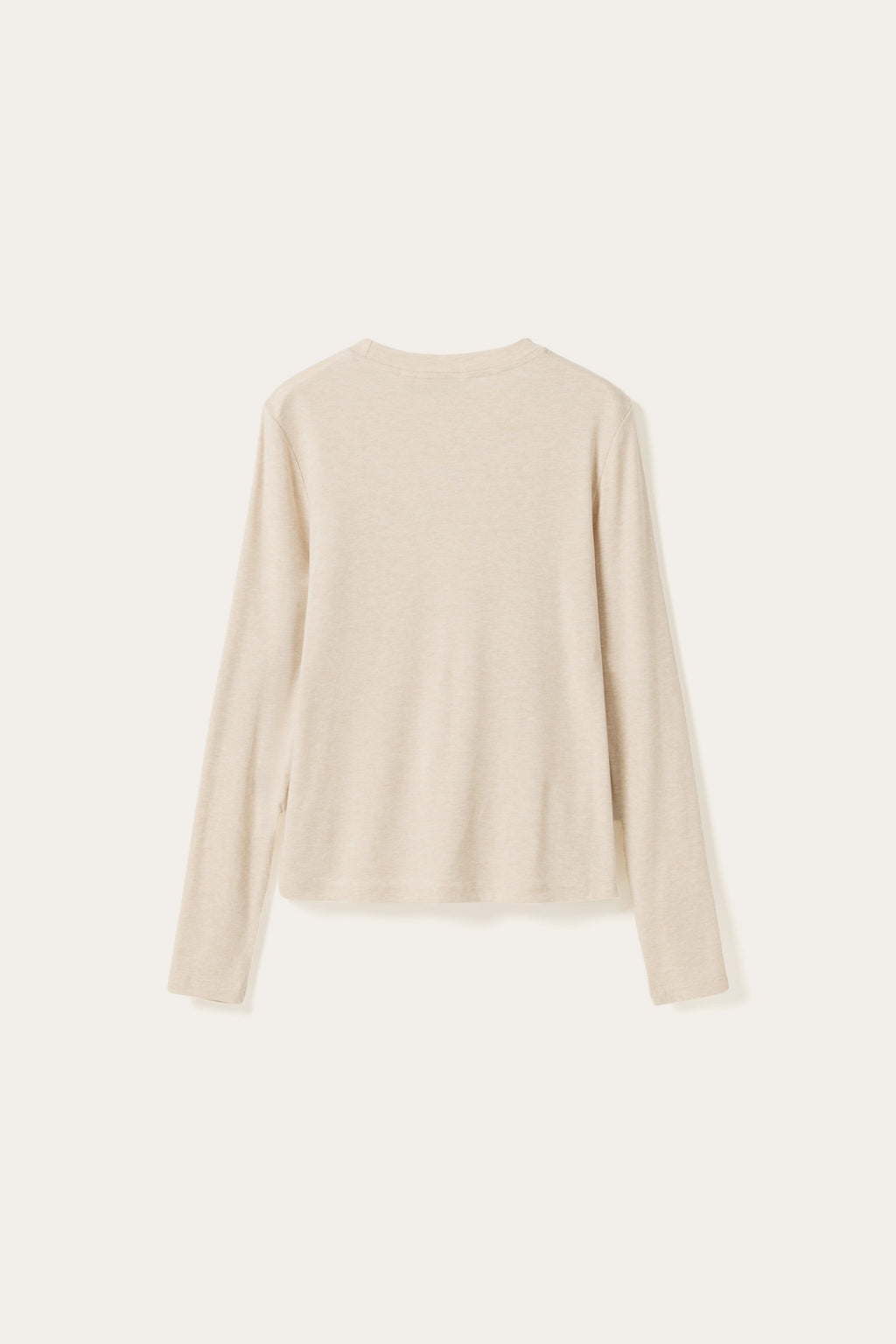 N-Lidie LS Top Oatmeal Melange