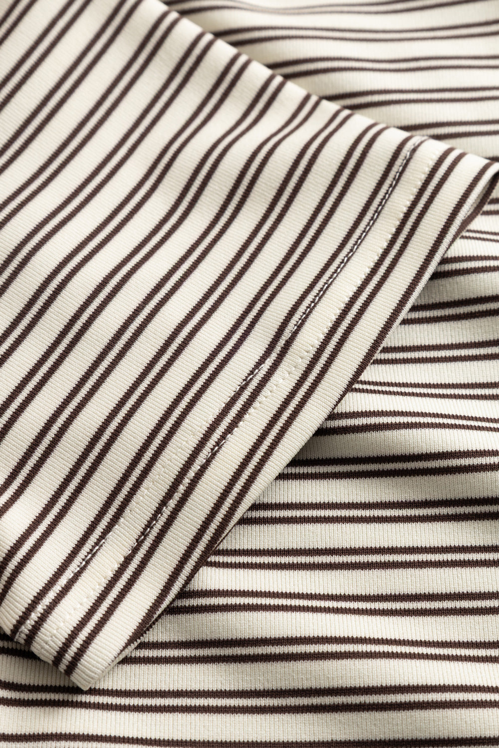 N-Lidie SS Top Offwhite Stripe