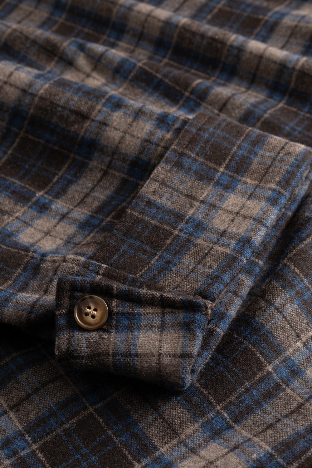 N-Marlon Shirt Brown Blue Check