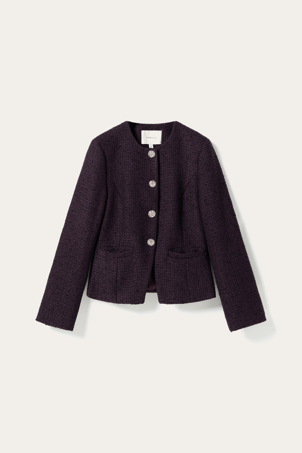 N-Kasaundra LS Blazer Dark Plum