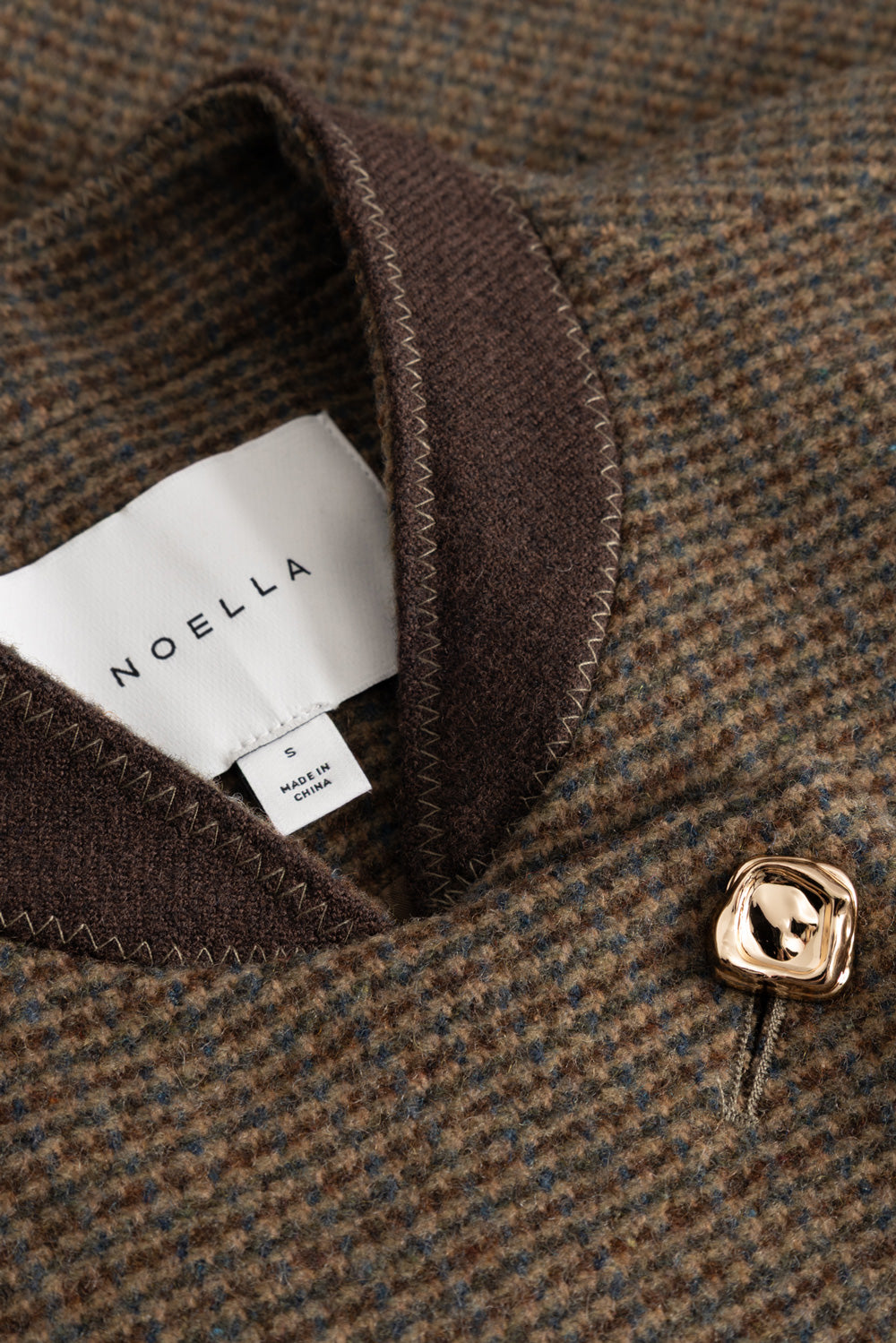 N-Nox Blazer Evalina Brown Check