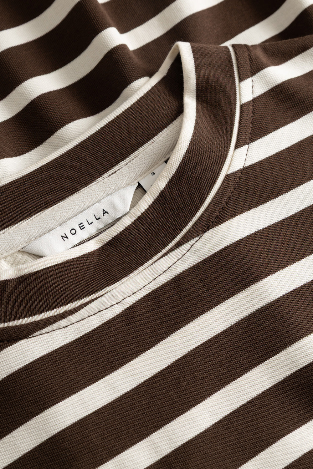 N-Maple LS T-Shirt Eton Brown Ivory Stripe