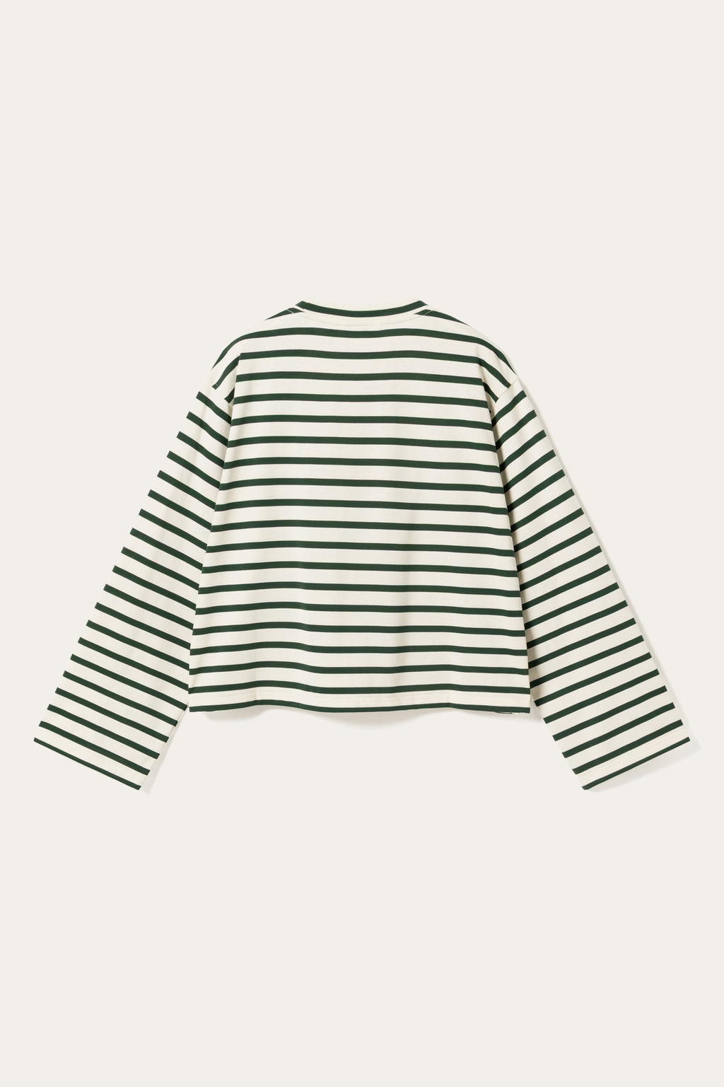 N-Maple LS T-Shirt Eton Ivory Green Stripe