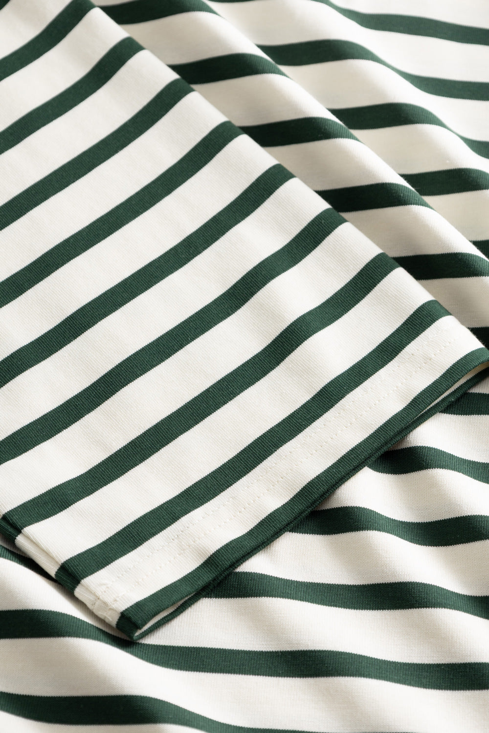 N-Maple LS T-Shirt Eton Ivory Green Stripe