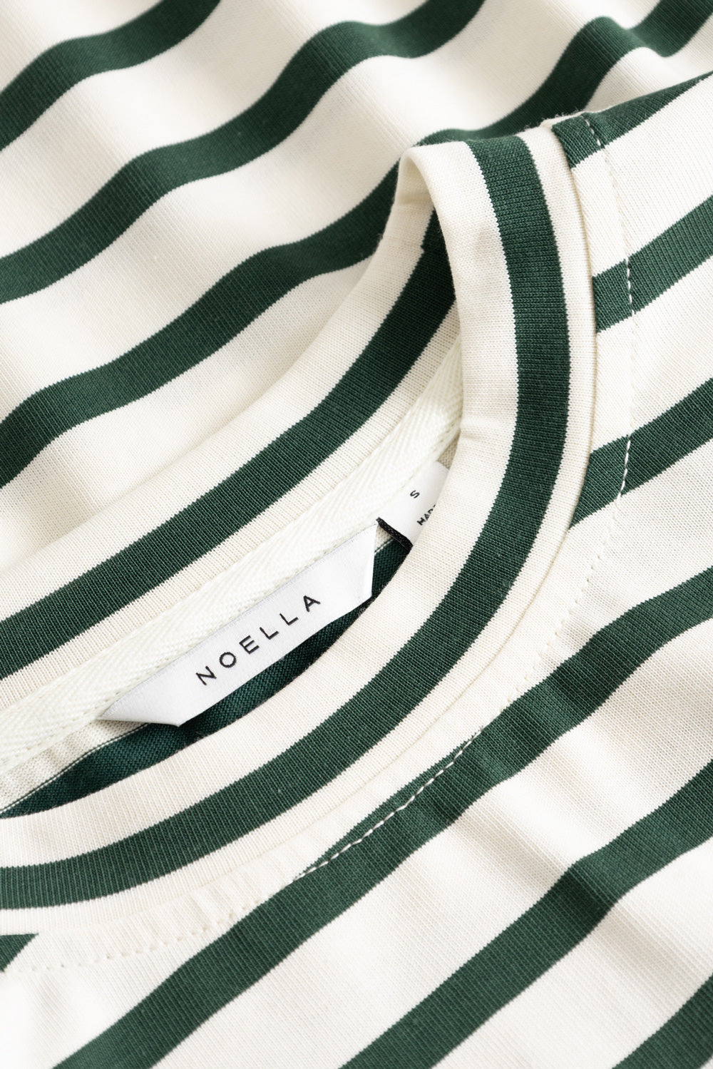 N-Maple LS T-Shirt Eton Ivory Green Stripe