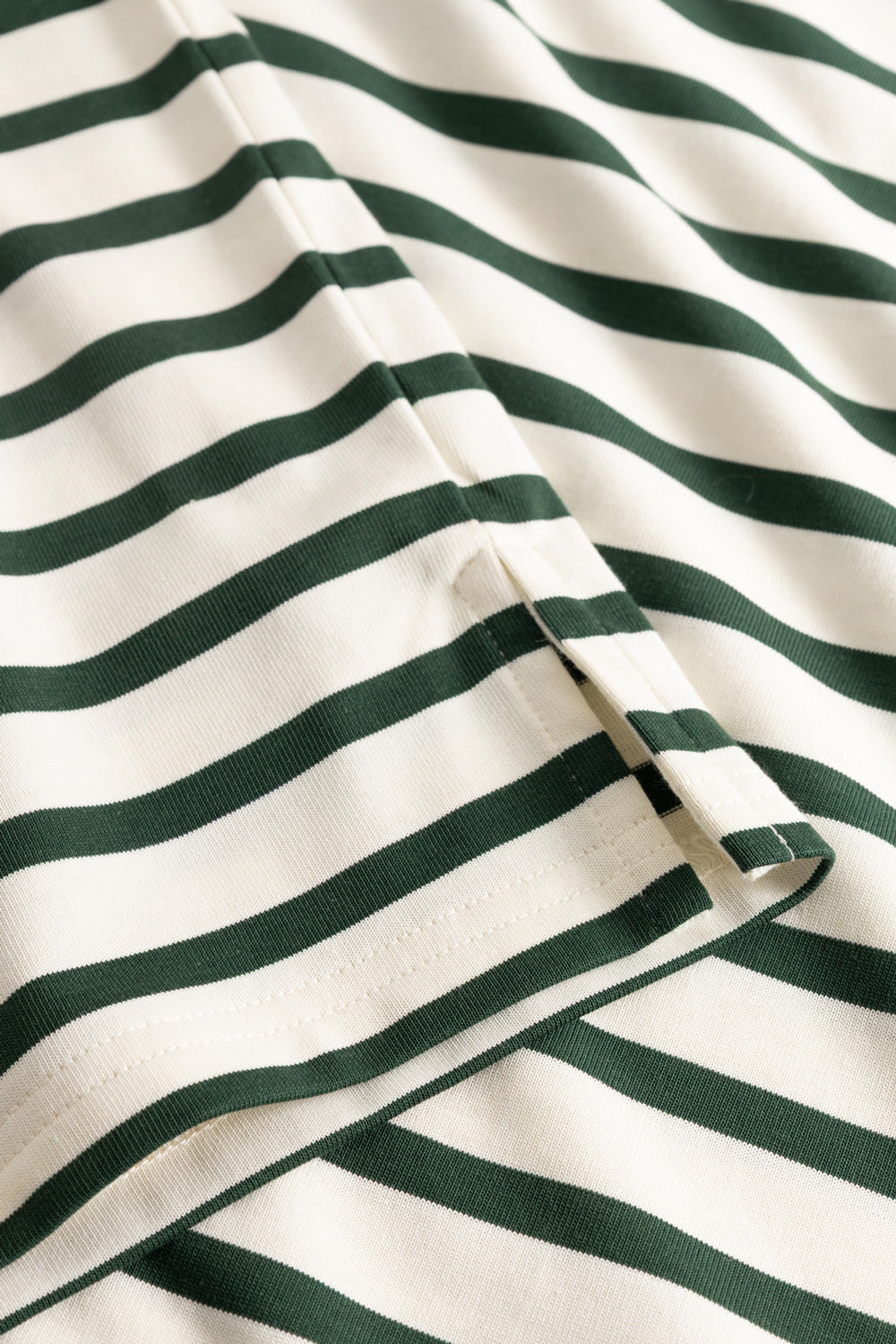 N-Maple T-Shirt Eton Ivory Green Stripe