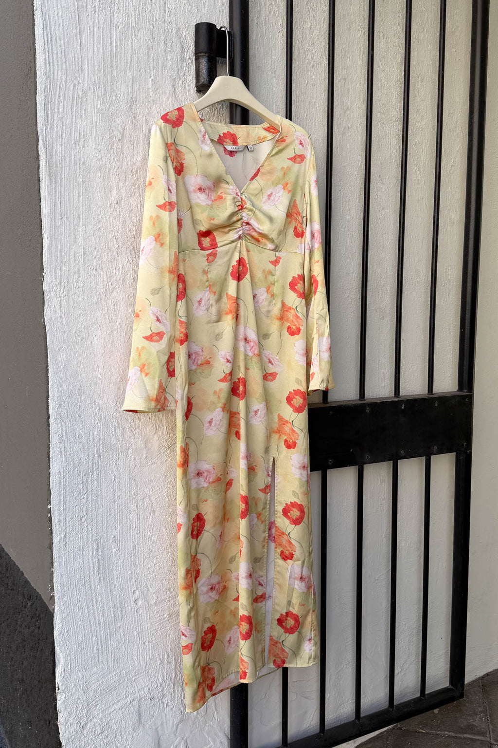 N-Kamey Dress Delina Green Print