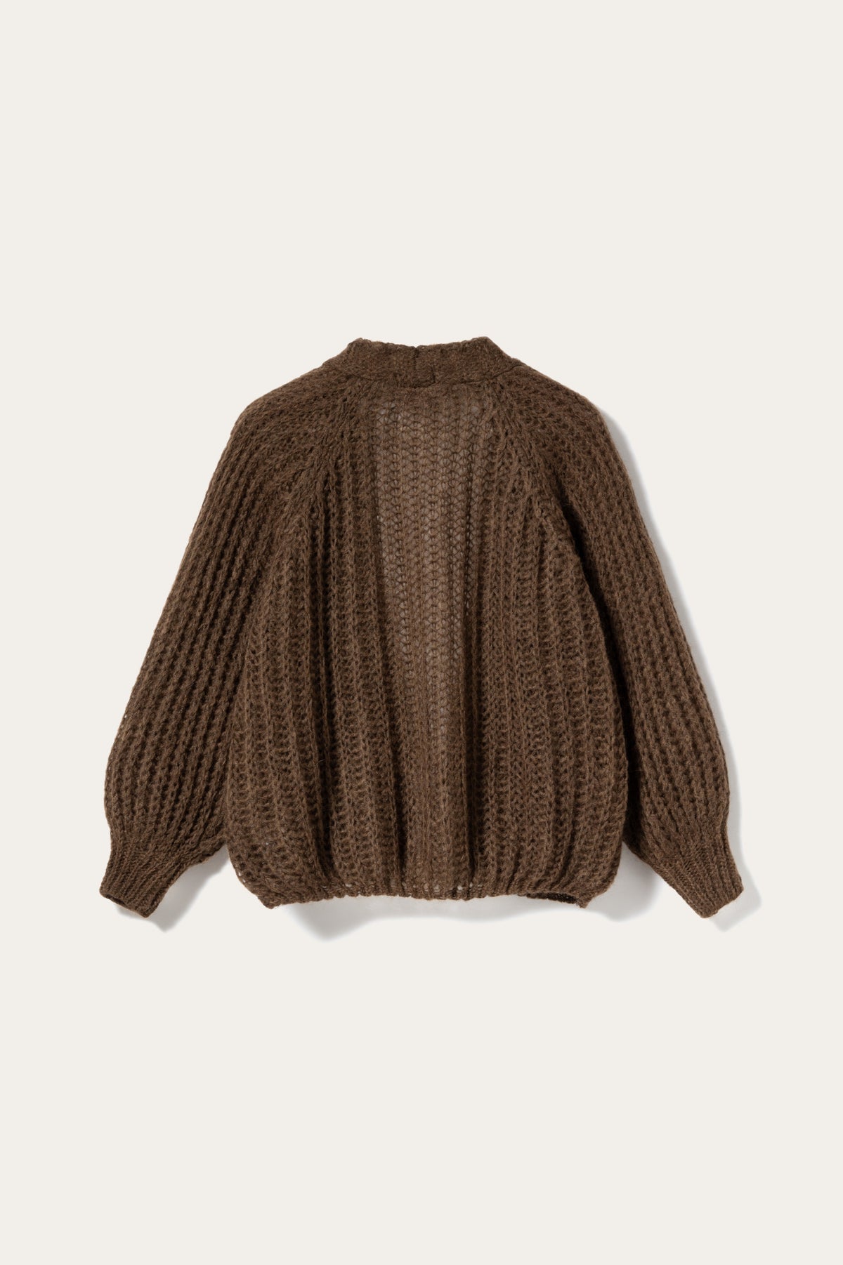 Joseph Knit Cardigan Chocolate Melange