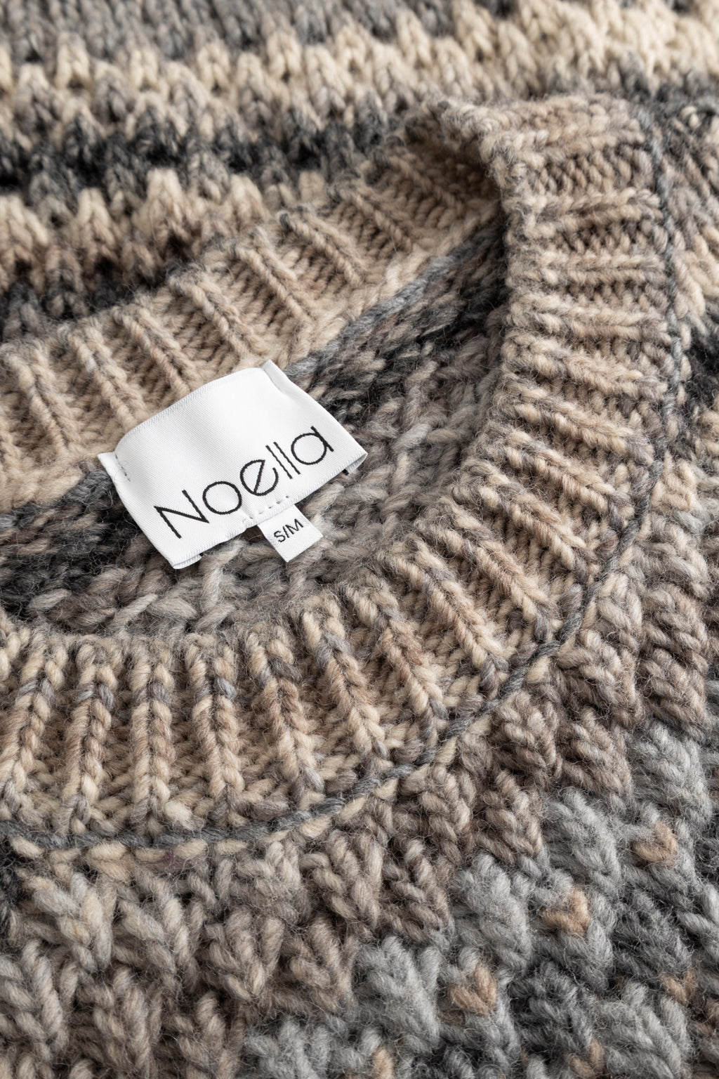 Gio Knit Sweater Light Grey Mix