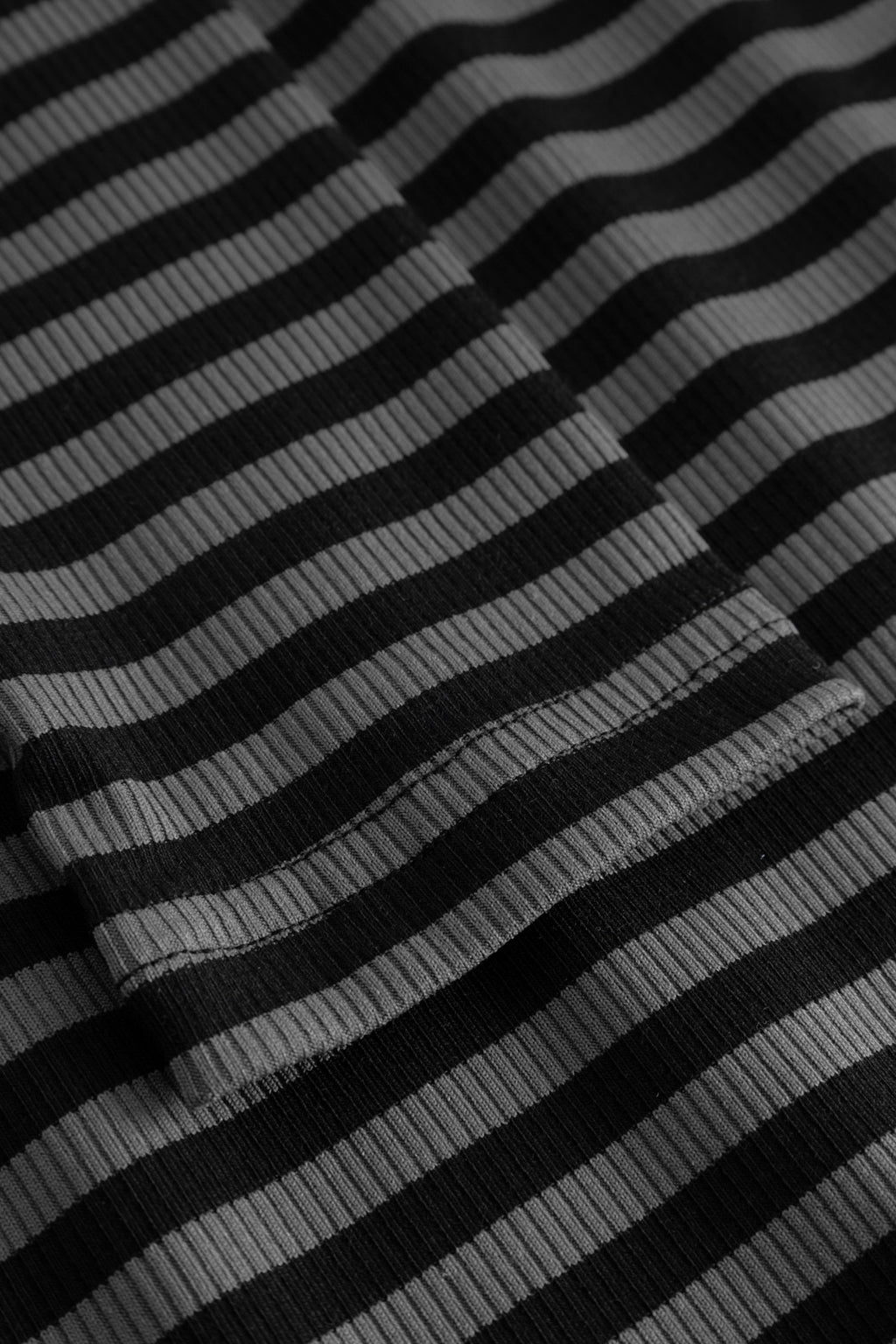 Luana Top Charcoal Mel. Black Stripe