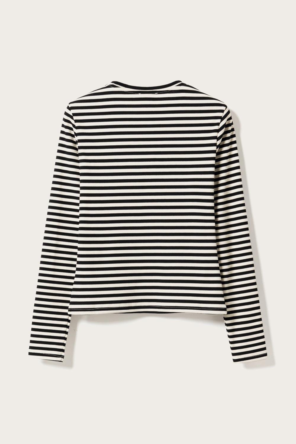 Luana Top Ivory Black Stripe